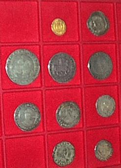 A selection of Tudor coins