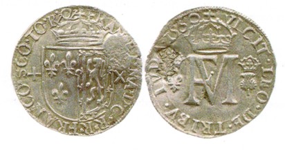 Revalued at 7s 4d - Mary Queen of Scots Testoon
