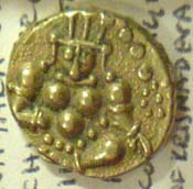 Depiction of seated monkey