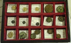 Some of the coins Barbara had on show.