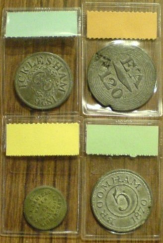Some of the Tokens exhibited by Duncan